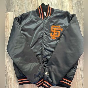 Vintage Starter Diamond Collection San Francisco Giants MLB Satin Jacket